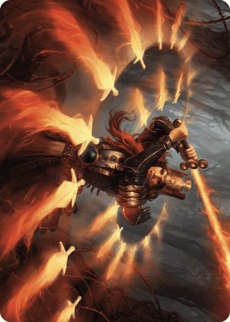 Heartflame Duelist Art Card [Wilds of Eldraine Art Series] - Destination Retro