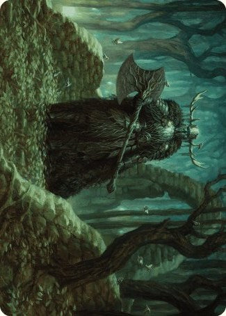 Mosswood Dreadknight Art Card [Wilds of Eldraine Art Series] - Destination Retro