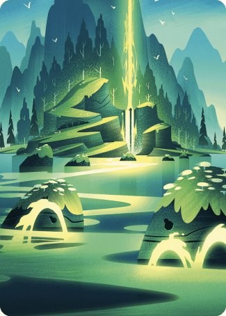 Leyline of Abundance Art Card [Wilds of Eldraine Art Series] - Destination Retro