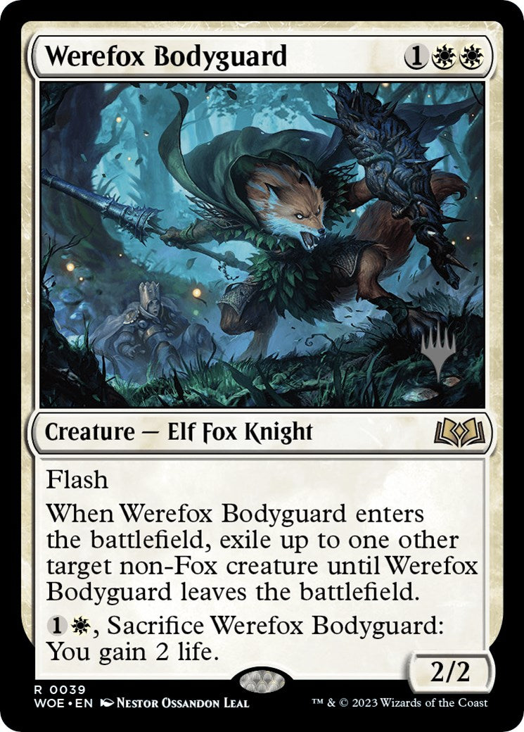 Werefox Bodyguard (Promo Pack) [Wilds of Eldraine Promos] - Destination Retro