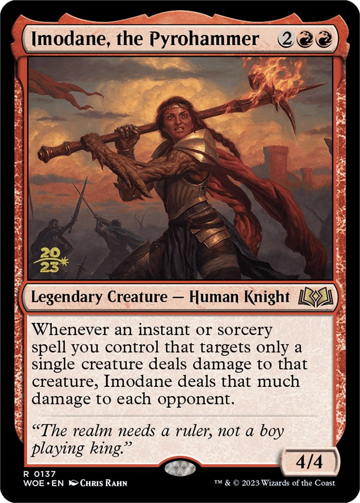Imodane, the Pyrohammer [Wilds of Eldraine Prerelease Promos] - Destination Retro