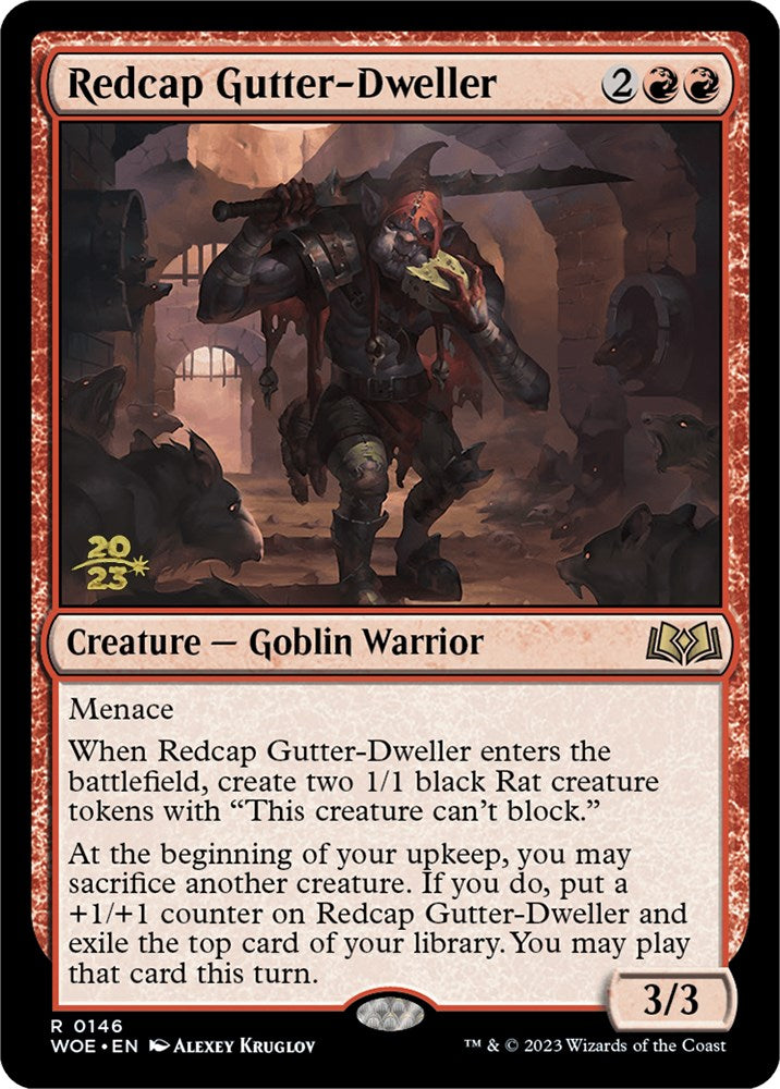 Redcap Gutter-Dweller [Wilds of Eldraine Prerelease Promos] - Destination Retro