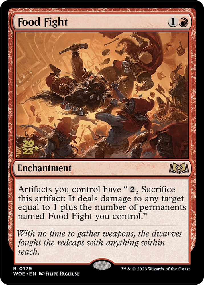 Food Fight [Wilds of Eldraine Prerelease Promos] - Destination Retro