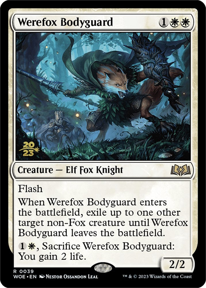 Werefox Bodyguard [Wilds of Eldraine Prerelease Promos] - Destination Retro