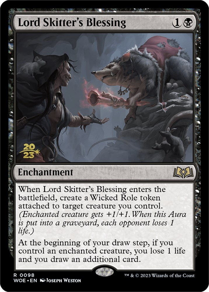 Lord Skitter's Blessing [Wilds of Eldraine Prerelease Promos] - Destination Retro