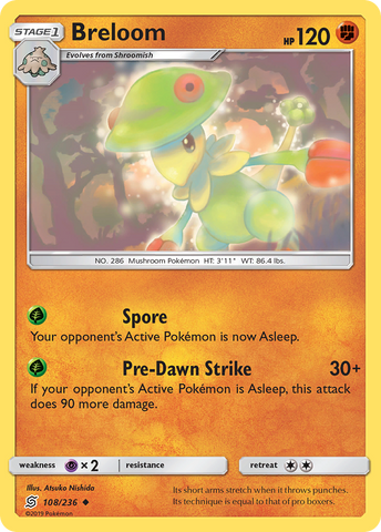 Breloom (108/236) [Sun & Moon: Unified Minds] - Destination Retro