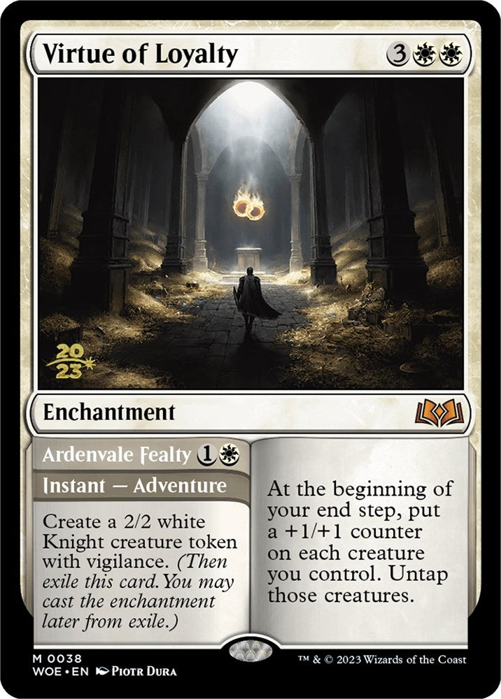 Virtue of Loyalty // Ardenvale Fealty [Wilds of Eldraine Prerelease Promos] - Destination Retro