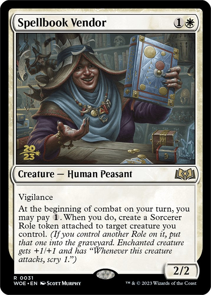 Spellbook Vendor [Wilds of Eldraine Prerelease Promos] - Destination Retro