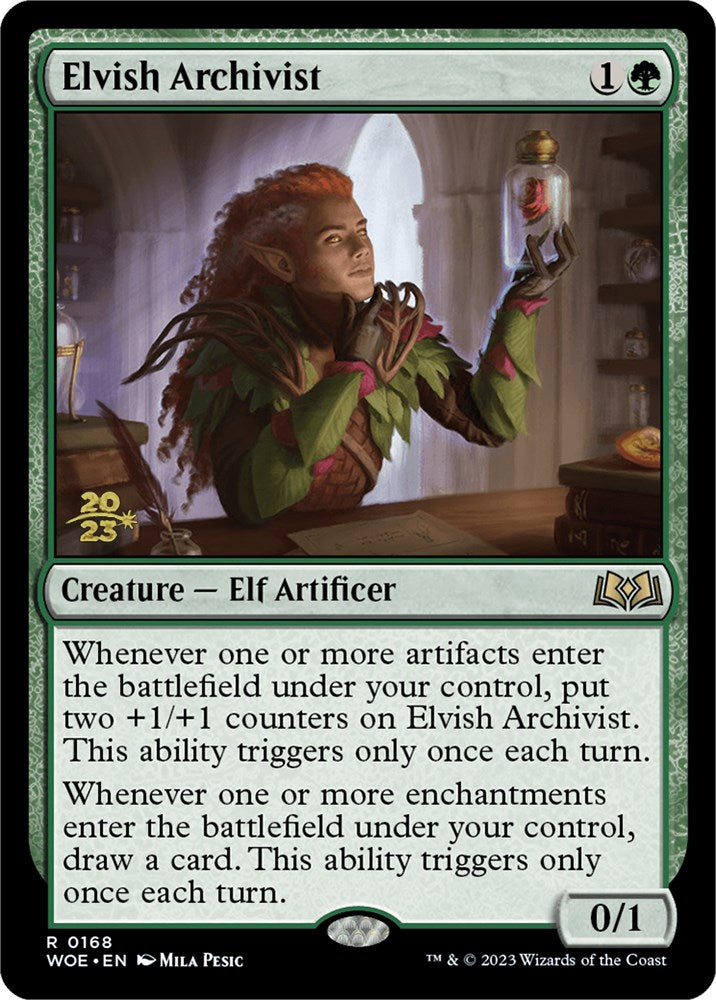 Elvish Archivist [Wilds of Eldraine Prerelease Promos] - Destination Retro