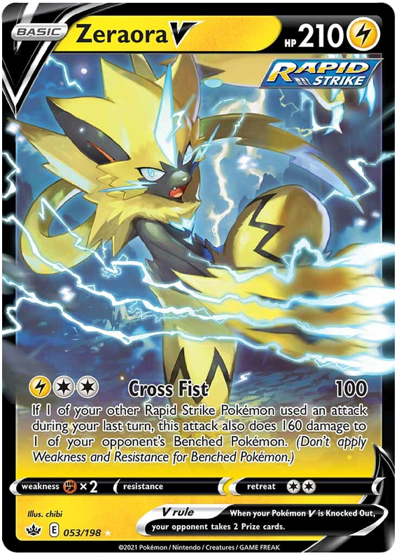 Zeraora V (053/198) [Sword & Shield: Chilling Reign] - Destination Retro