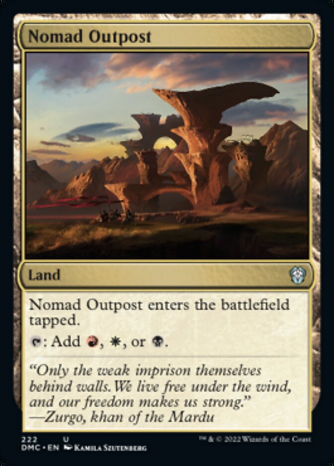 Nomad Outpost [Dominaria United Commander] - Destination Retro