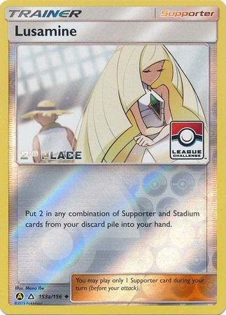 Lusamine (153a/156) (League Challenge Alt Art 2nd Place) [Sun & Moon: Ultra Prism] - Destination Retro