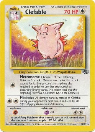 Clefable (17/64) [Jungle Unlimited] - Destination Retro