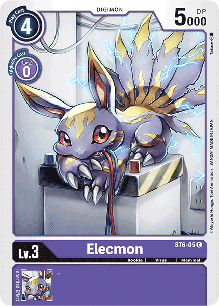 Elecmon [ST6-05] [Starter Deck: Venomous Violet] - Destination Retro