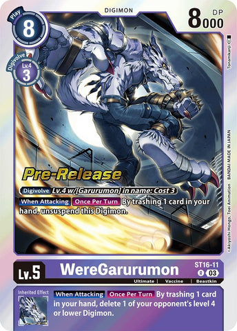 WereGarurumon [ST16-11] [Starter Deck: Wolf of Friendship Pre-Release Cards] - Destination Retro