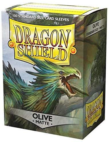 Dragon Shield Matte Sleeve - Olive 100ct - Destination Retro