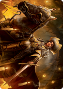 Seasoned Cathar Art Card (Gold-Stamped Signature) [Innistrad: Midnight Hunt Art Series] - Destination Retro