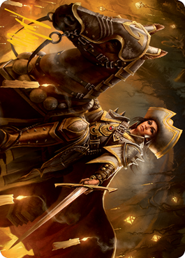 Seasoned Cathar Art Card (Gold-Stamped Signature) [Innistrad: Midnight Hunt Art Series] - Destination Retro