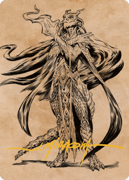 Lozhan, Dragons' Legacy Art Card (Gold-Stamped Signature) [Commander Legends: Battle for Baldur's Gate Art Series] - Destination Retro