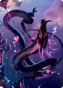 Junji, the Midnight Sky 1 Art Card [Kamigawa: Neon Dynasty Art Series] - Destination Retro