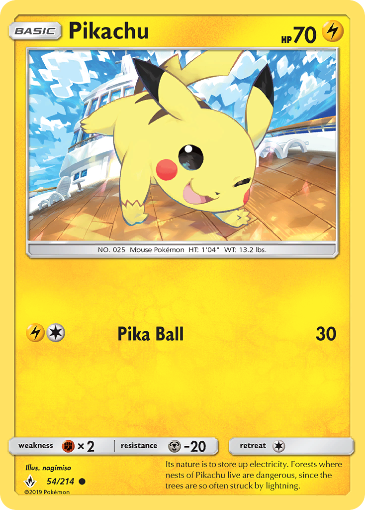 Pikachu (54/214) [Sun & Moon: Unbroken Bonds] - Destination Retro