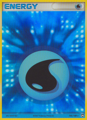 Water Energy (105/108) [EX: Power Keepers] - Destination Retro