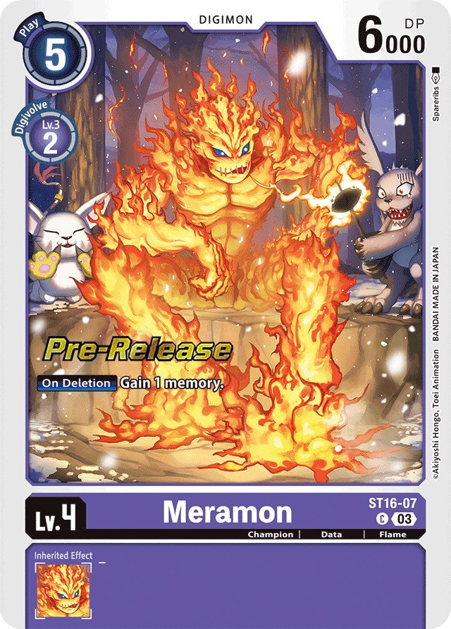 Meramon [ST16-07] [Starter Deck: Wolf of Friendship Pre-Release Cards] - Destination Retro