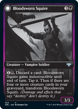 Bloodsworn Squire // Bloodsworn Knight [Innistrad: Double Feature] - Destination Retro