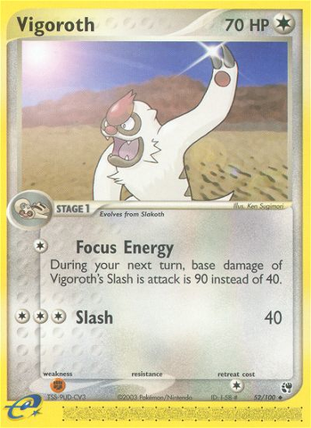 Vigoroth (52/100) [EX: Sandstorm] - Destination Retro