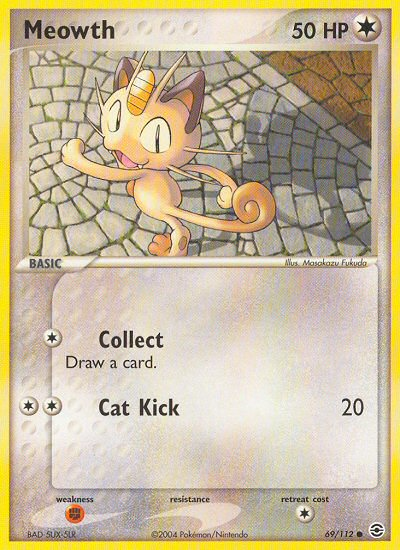 Meowth (69/112) [EX: FireRed & LeafGreen] - Destination Retro