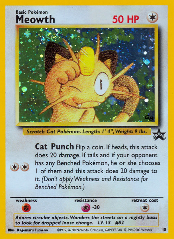 Meowth (10) [Wizards: Black Star Promos] - Destination Retro
