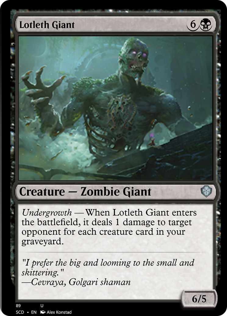 Lotleth Giant [Starter Commander Decks] - Destination Retro