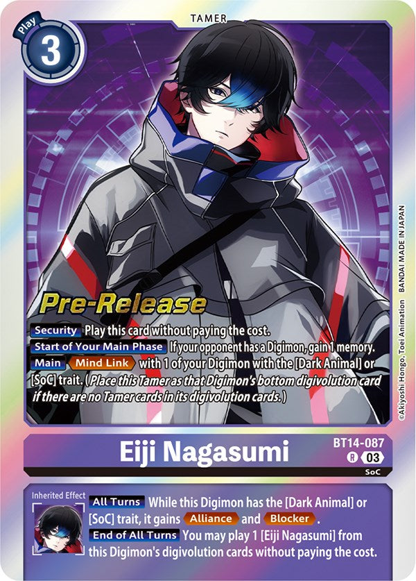 Eiji Nagasumi [BT14-087] [Blast Ace Pre-Release Cards] - Destination Retro