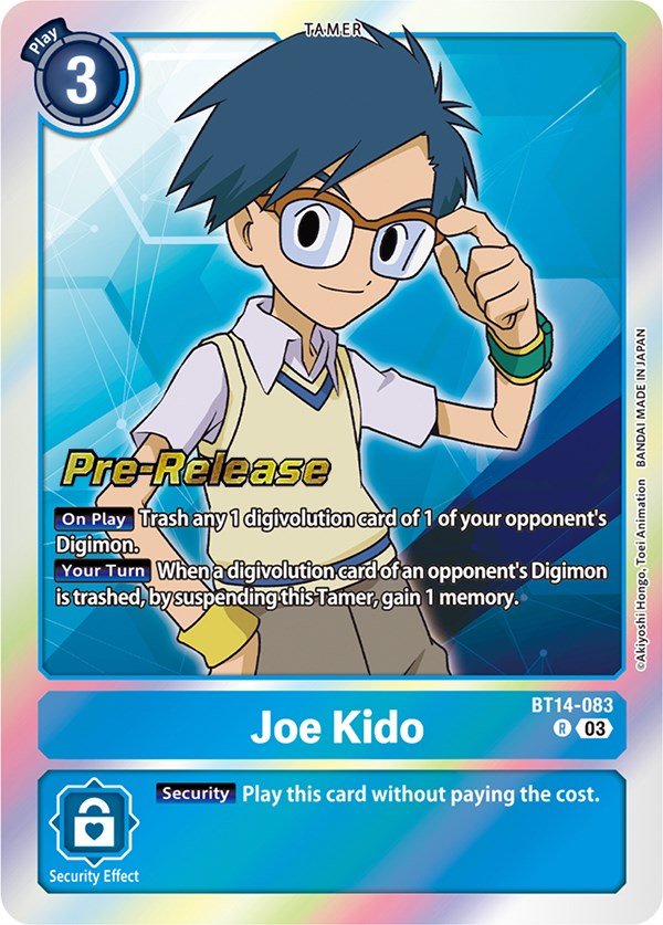 Joe Kido [BT14-083] [Blast Ace Pre-Release Cards] - Destination Retro
