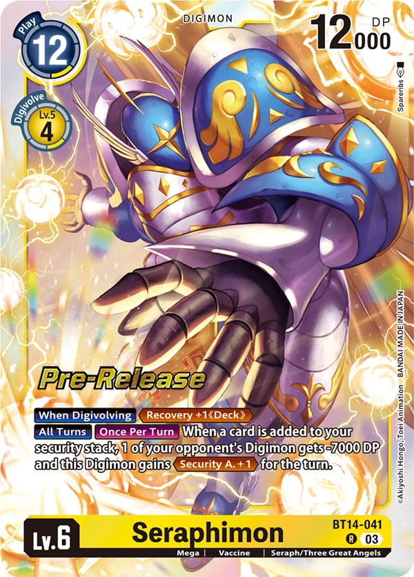 Seraphimon [BT14-041] [Blast Ace Pre-Release Cards] - Destination Retro