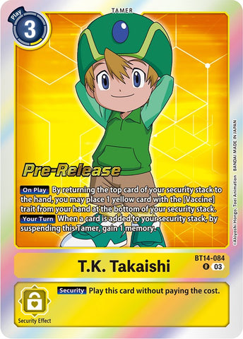 T.K. Takaishi [BT14-084] [Blast Ace Pre-Release Cards] - Destination Retro