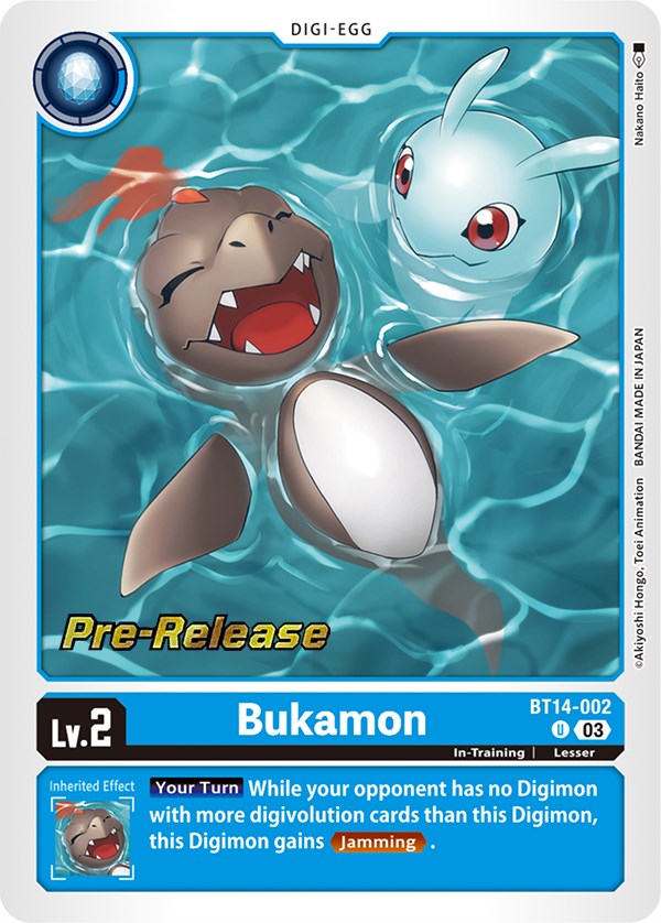 Bukamon [BT14-002] [Blast Ace Pre-Release Cards] - Destination Retro