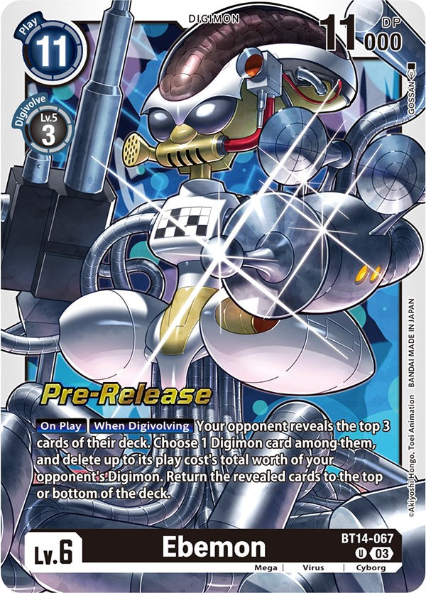 Ebemon [BT14-067] [Blast Ace Pre-Release Cards] - Destination Retro