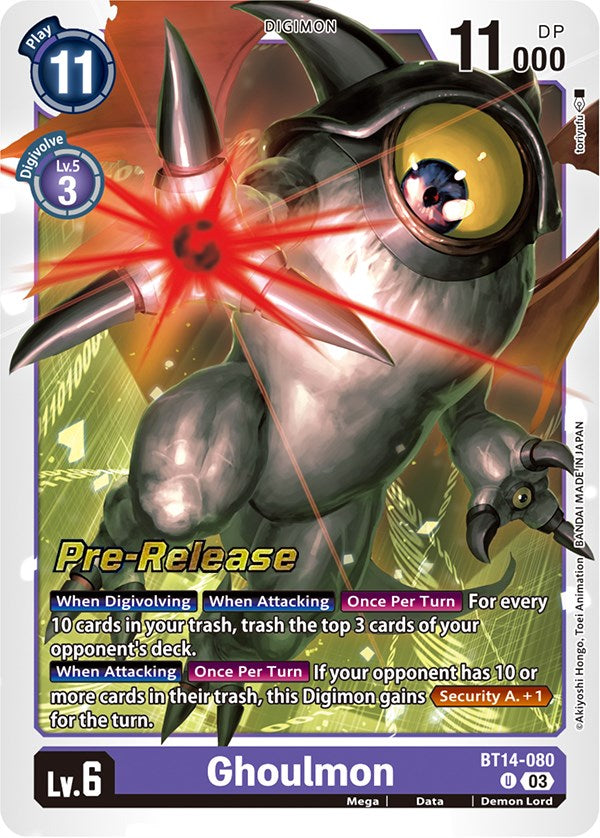 Ghoulmon [BT14-080] [Blast Ace Pre-Release Cards] - Destination Retro