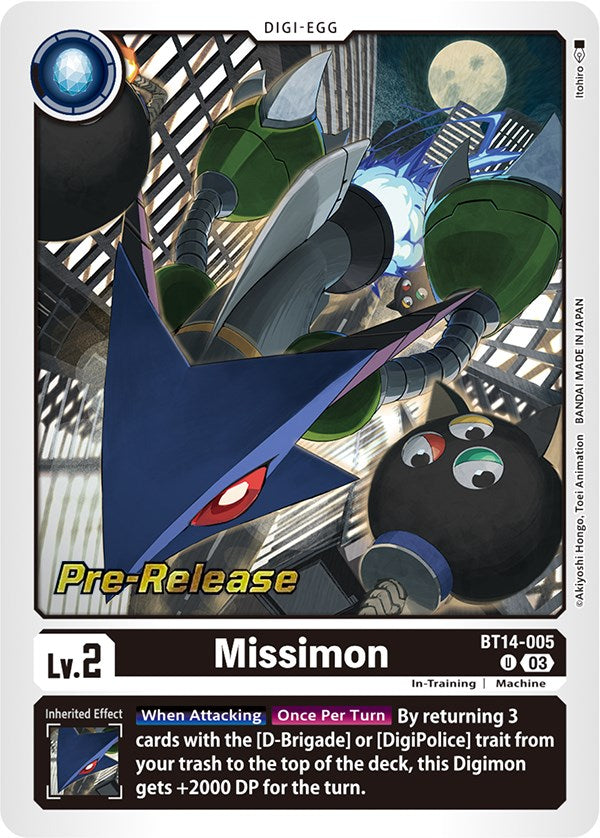Missimon [BT14-005] [Blast Ace Pre-Release Cards] - Destination Retro