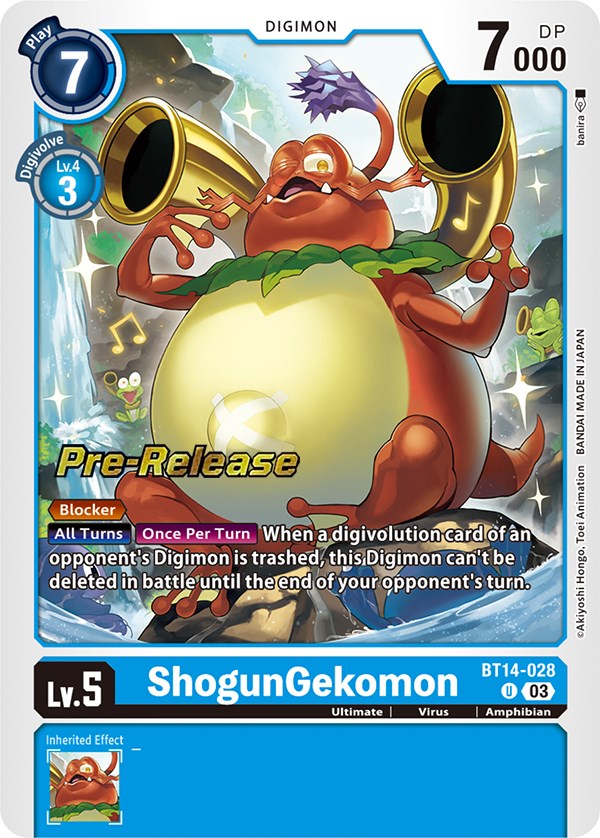ShogunGekomon [BT14-028] [Blast Ace Pre-Release Cards] - Destination Retro