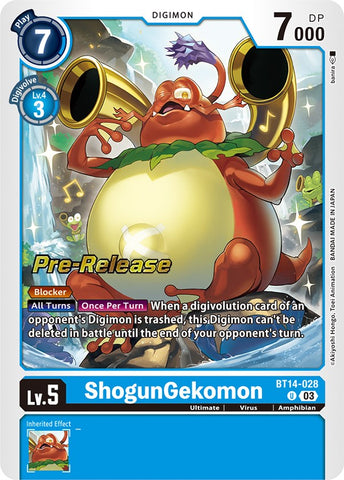 ShogunGekomon [BT14-028] [Blast Ace Pre-Release Cards] - Destination Retro