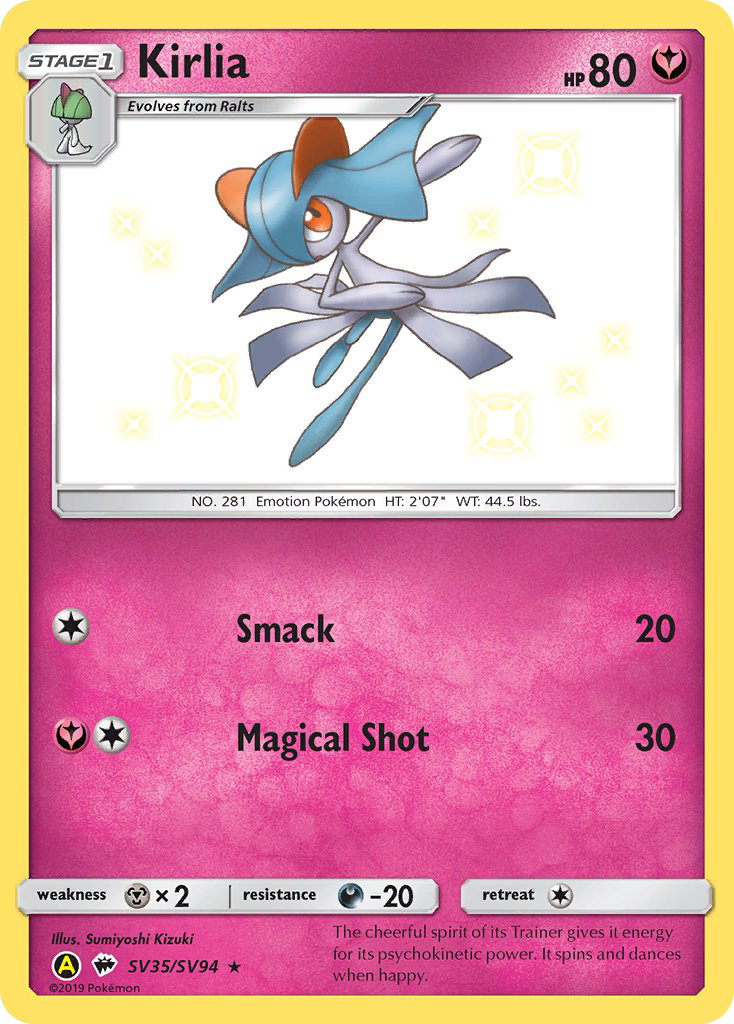 Kirlia (SV35/SV94) [Sun & Moon: Hidden Fates - Shiny Vault] - Destination Retro