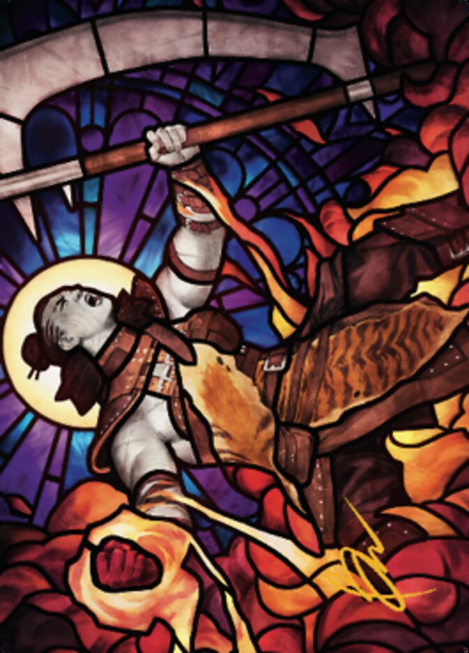Garna, Bloodfist of Keld Art Card (Gold-Stamped Signature) [Dominaria United Art Series] - Destination Retro