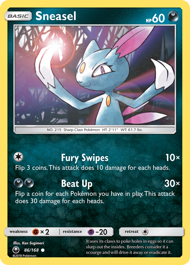 Sneasel (86/168) [Sun & Moon: Celestial Storm] - Destination Retro