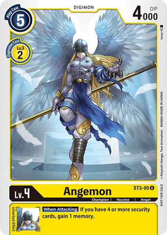 Angemon [ST3-05] (Official Tournament Pack Vol.3) [Starter Deck: Heaven's Yellow Promos] - Destination Retro
