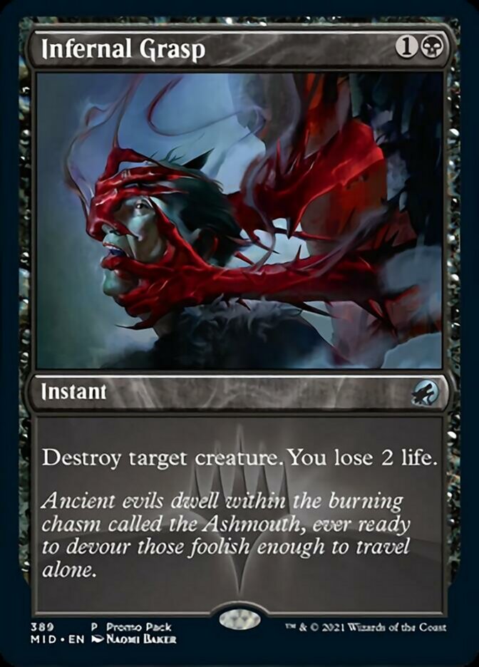 Infernal Grasp (Promo Pack) [Innistrad: Midnight Hunt Promos] - Destination Retro