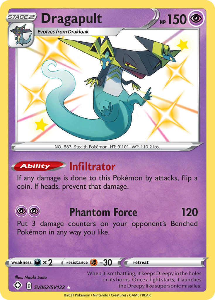 Dragapult (SV062/SV122) [Sword & Shield: Shining Fates] - Destination Retro