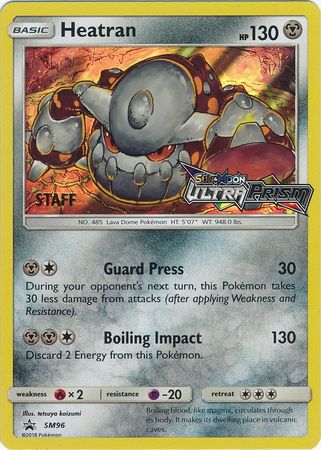 Heatran (Staff Prerelease Promo) (SM96) [Sun & Moon: Black Star Promos] - Destination Retro