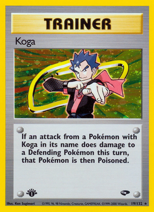 Koga (19/132) [Gym Challenge 1st Edition] - Destination Retro